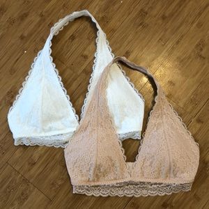 Hollister / Gilly Hicks halter bralettes